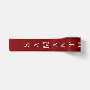 Personalisierter vertikaler Name Satinband