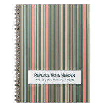 Personalisierter vertikaler Streifen Teal Pink