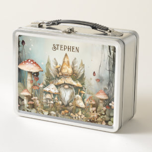 Personalisierter verzauberter Wald Fantasy Metall Brotdose