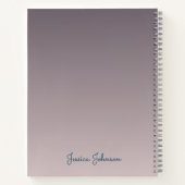 Personalisierter verzauberter Wald mit Einhorn Notizblock (Rückseite)