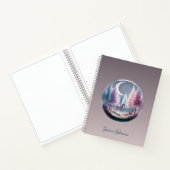 Personalisierter verzauberter Wald mit Einhorn Notizblock (Innenseite)