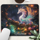 Personalisierter verzauberter Walddrache Mousepad