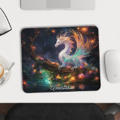 Personalisierter verzauberter Walddrache Mousepad