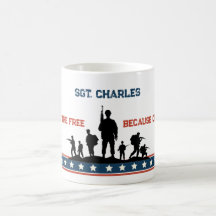 Personalisierter Veteranen Tag Tasse Individuelle