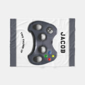 Personalisierter VideoGamer Fleecedecke (Vorderseite (Horizontal))