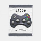 Personalisierter VideoGamer Fleecedecke (Vorderseite)