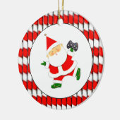 Personalisierter VideoGamer Keramik Ornament (Links)