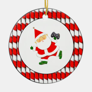 Personalisierter VideoGamer Keramik Ornament