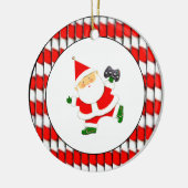 Personalisierter VideoGamer Keramik Ornament (Links)