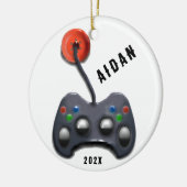 personalisierter Videospieler Keramik Ornament (Links)