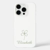 Personalisierter Vierblättriges Kleeblatt iPhone C