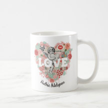 Personalisierter viktorianischer Coquette-Cherub-L