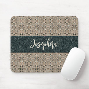 Personalisierter Vintage-Abstrakter Quarzstein Nat Mousepad