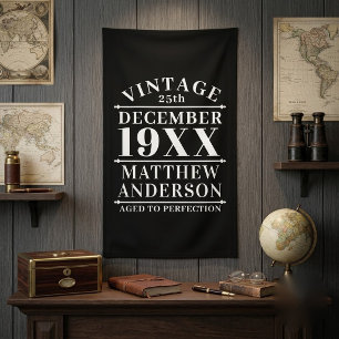 Personalisierter Vintage-Artikel, gealtert bis zur Banner