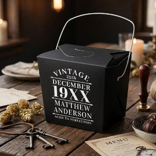 Personalisierter Vintage-Artikel, gealtert bis zur Geschenkschachtel