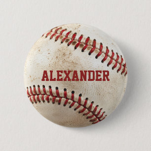 Personalisierter Vintage-Baseball Button