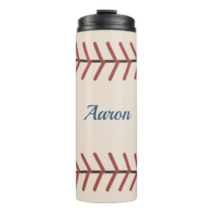 Personalisierter Vintage-Baseball-Kaffeebecher-Ges Thermosbecher