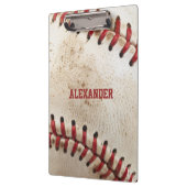 Personalisierter Vintage-Baseball Klemmbrett (Links)