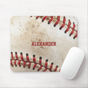 Personalisierter Vintage-Baseball Mousepad