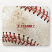 Personalisierter Vintage-Baseball Mousepad (Vorne)