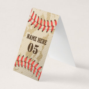 Personalisierter Vintage-Baseball-Name Nummer Retr
