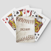 Personalisierter Vintage-Baseball Spielkarten (Rückseite)