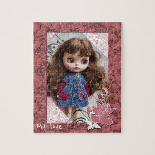 Personalisierter, vintage Bilderrahmen Puzzle