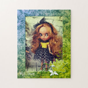 Personalisierter, vintage Bilderrahmen Puzzle
