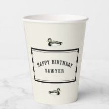Personalisierter Vintage-Enten-Geburtstag