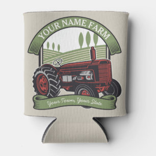 Personalisierter Vintage-Landwirtschaftstraktor La Dosenkühler