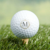 personalisierter vintage Monogramm Golfball (Insitu T-Shirt)