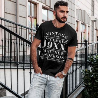 Personalisierter Vintage - Perfekt gealtert T-Shirt