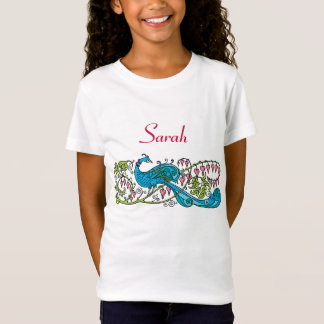 Personalisierter Vintage-Pfau T-Shirt