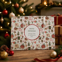 Personalisierter Vintage-Poststempel-Weihnachten