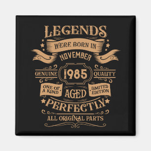 Personalisierter Vintager 40. Geburtstag Whiskey T Magnet