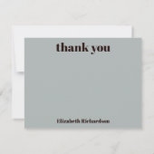 Personalisierter Vintager 60er 70er Ästhetik Dankeskarte (Rückseite)