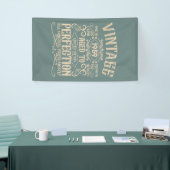 Personalisierter Vintager 65. Geburtstag Whiskey T Banner (Messeveranstaltung)
