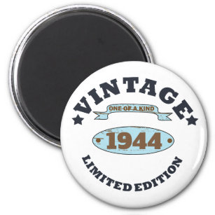 Personalisierter Vintager 80. Geburtstag Magnet