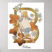 Personalisierter Vintager Alphabet-Brief B Poster (Vorne)