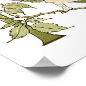 Personalisierter Vintager Alphabet-Brief N Poster (Ecke)