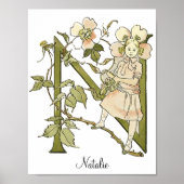 Personalisierter Vintager Alphabet-Brief N Poster (Vorne)