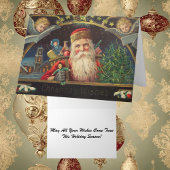 Personalisierter Vintager Altklassiker Santa Maria Feiertagskarte