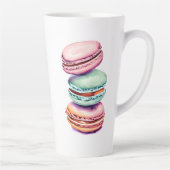 Personalisierter Vintager Aquarellmakaron Milchtasse (Rechts)