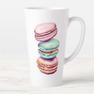 Personalisierter Vintager Aquarellmakaron Milchtasse