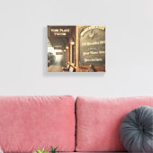 Personalisierter Vintager Bahnhof Leinwanddruck (Insitu (Wohnzimmer))