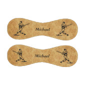 Personalisierter Vintager Baseball-Player im Alter Baseball (Paneele)