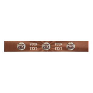 PERSONALISIERTER Vintager Baseball-Ribbon-TEXT Ripsband