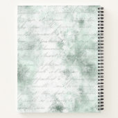 Personalisierter Vintager Blumenstrauß Notizblock (Rückseite)