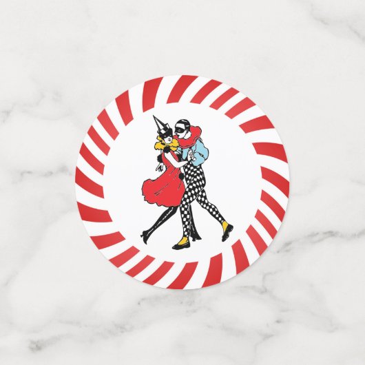 Personalisierter Vintager Circus Table Confetti Konfetti (Klein Vorderseite)