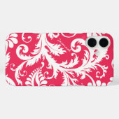 Personalisierter Vintager Damasawechsel rosa Case-Mate iPhone Hülle (Rückseite (Horizontal))